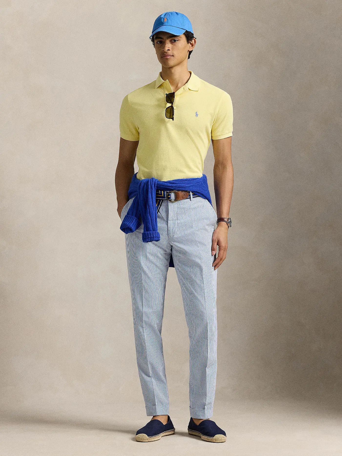POLO RALPH LAUREN | Poloshirt Custom Slim Fit | gelb